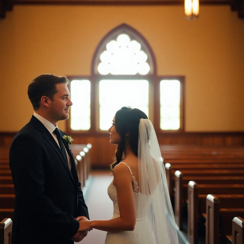 Candid documentary wedding photograph, bride and groom exchanging a quiet glance